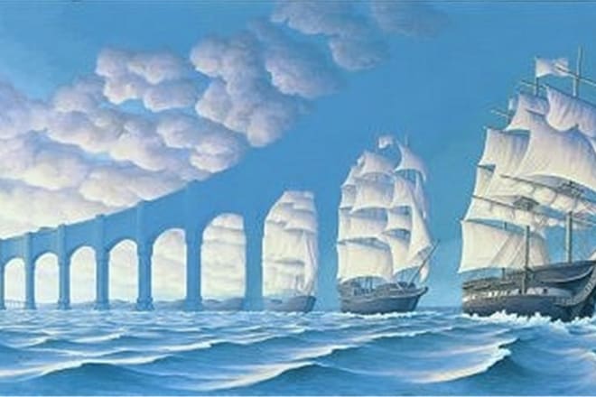 I will give you a big collection of optical illusions
