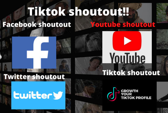 I will give you a shoutout on tik tok, fb and youtubedo you want