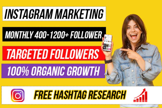 I will grow instagram marketing,manage and growth instagram account