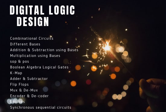 I will guide in digital logic and design