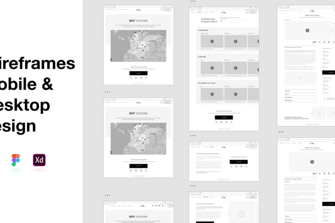 I will help you structure you website or app with wireframes