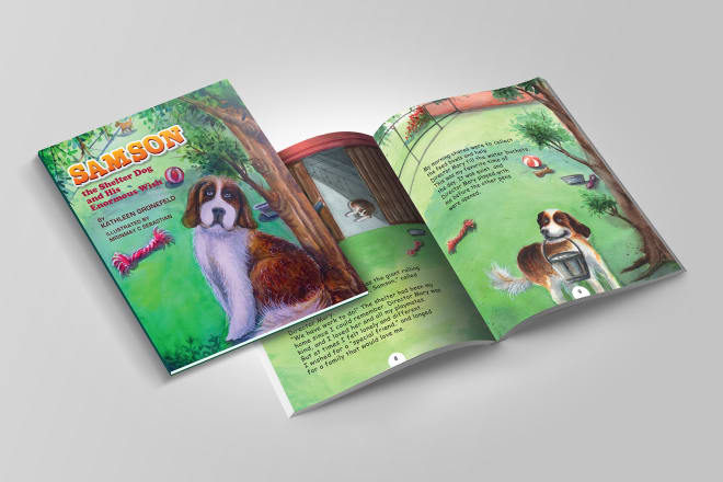 I will illustrate cute books for children