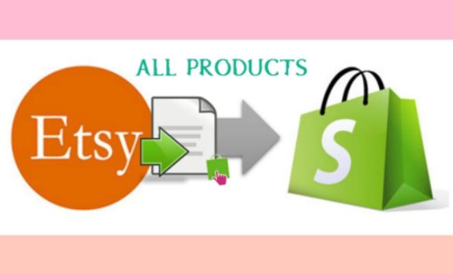 I will import products from etsy to shopify
