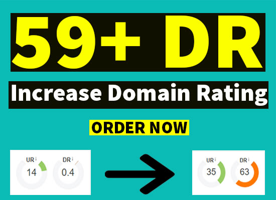 I will increase ahrefs domain rating DR 60 plus