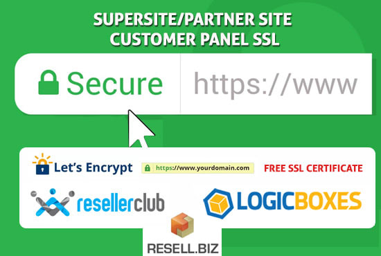 I will install free SSL certificate on resellerclub supersite partner site