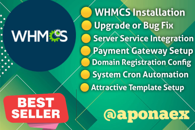 I will install whmcs billing system or configure whmcs installation