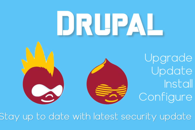 I will install,update,upgrade,configure your drupal website