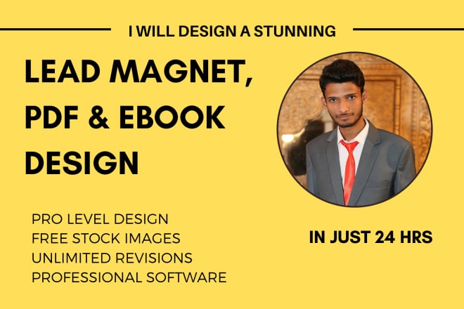 I will lead magnet, ebook design, PDF design