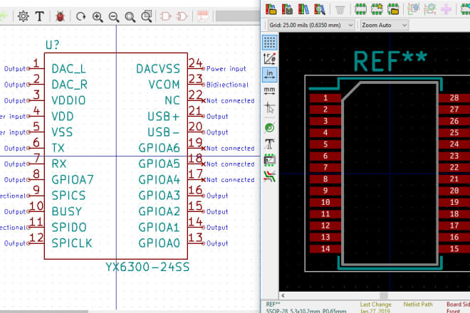 I will make a custom component library and footprint in kicad
