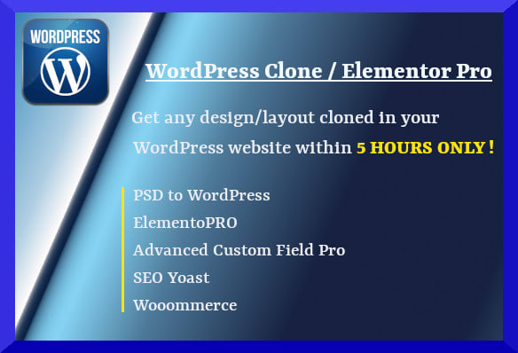 I will make a pixel perfect clone wordpress website for you