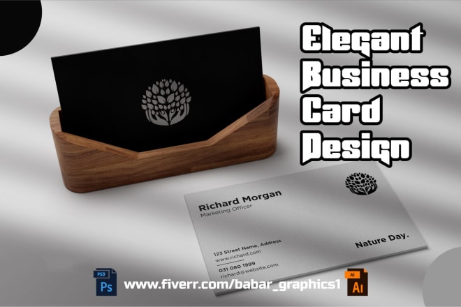 I will make an elegant business card,stylish business card design