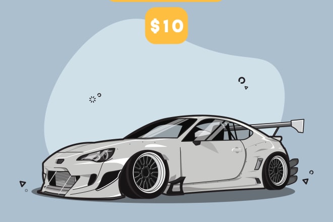 I will make any vector illustration of your vehicles very cheap