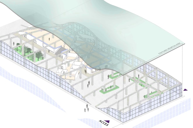 I will make architectural exploded axonometric diagrams