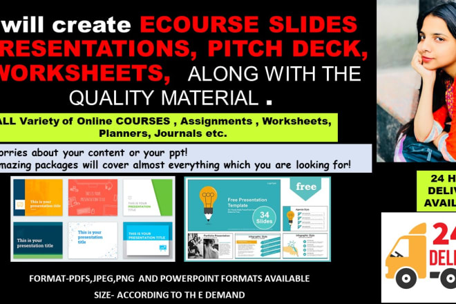 I will make complete elearning course and powerpoint slides
