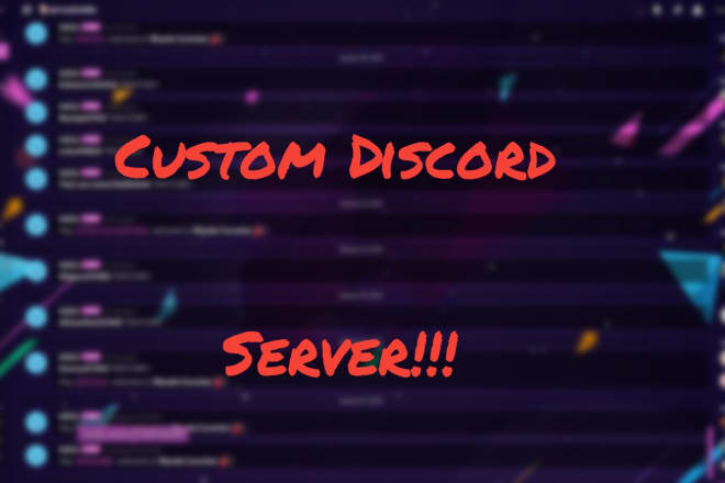 I will make discord server for you