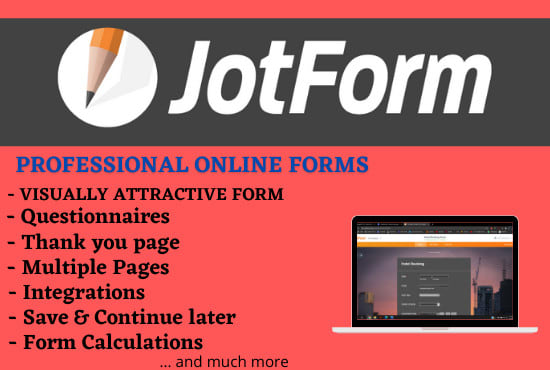 I will make responsive online form in jotform
