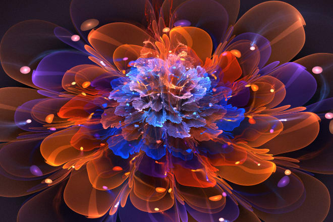 I will make you a Beautiful virtual electric FLOWER