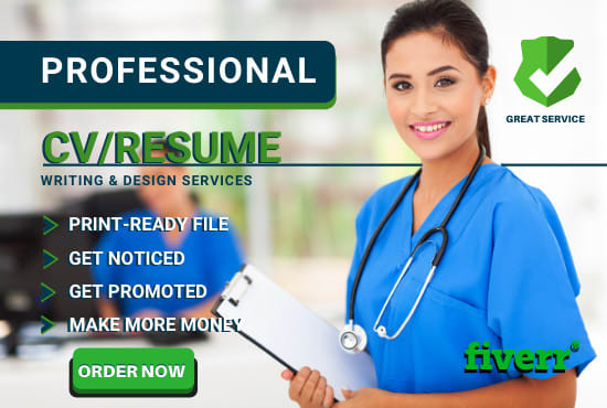 I will make your professional nursing resume and CV standout