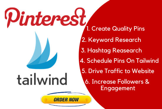 I will manage pinterest use tailwind to get traffic organically