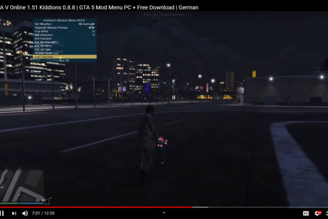 I will mod your gtav account to max level and 100 mil dollars