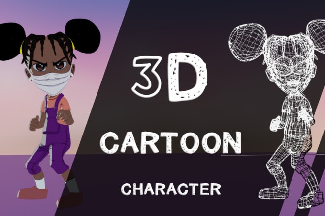 I will model a stylized 3d cartoon character for games