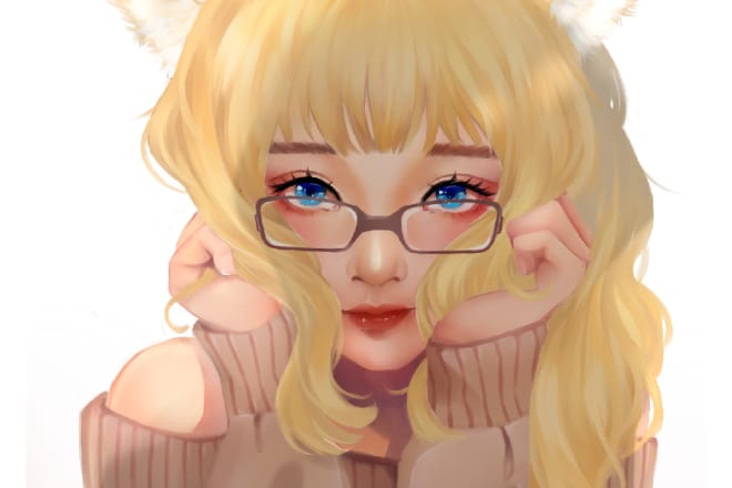 I will painting details character anime style