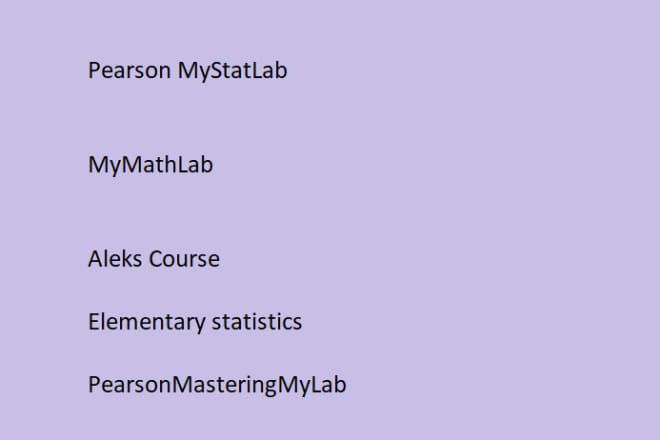 I will pearson mymathlab and statlab