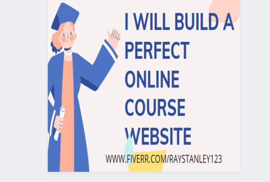 I will perfectly build a stunning online course school website