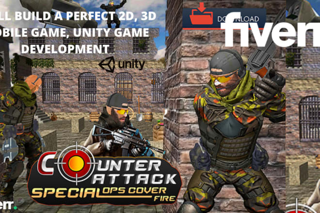 I will perfectly develop 2d 3d mobile game, unity game development, video game app