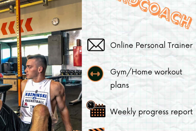 I will personal trainer online and workout plan