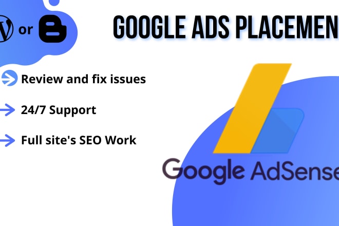 I will place and optimize google adsense ads on wordpress