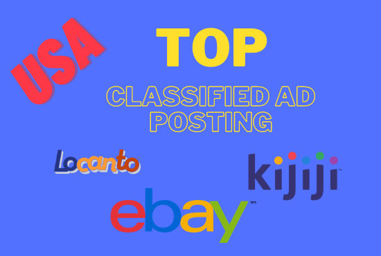 I will post your ads on 100 USA classified ads submission sites