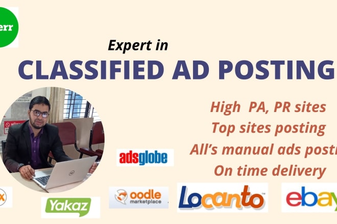I will post your ads on high rank classified sites