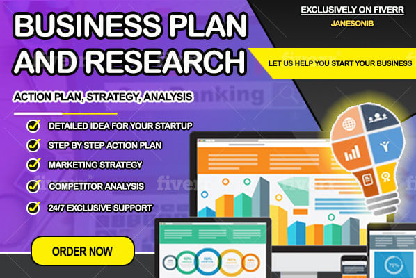 I will prepare business plan, research tailor marketing strategy, or financial forecast