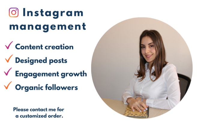 I will professionally manage your instagram growth