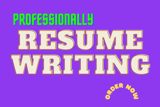 I will professionally resume writing services for you