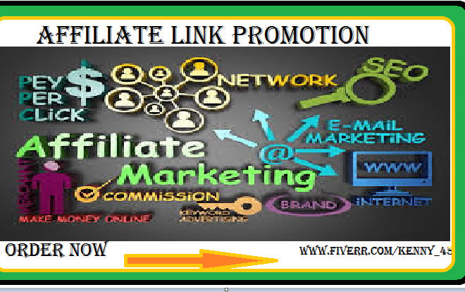 I will promote an affiliate link, clickbank, amazon associate promotion and marketing