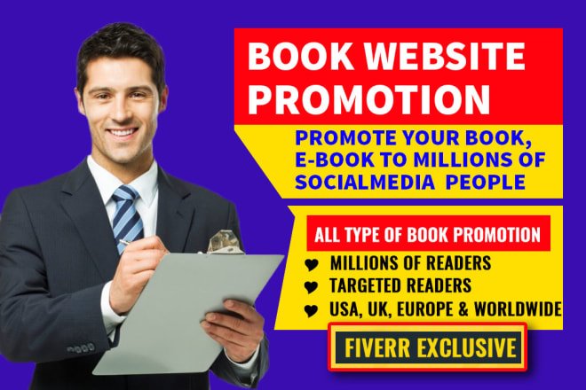 I will promote your book, ebook, and kindle book promotion on social media