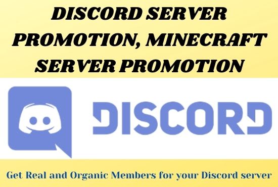 I will promote your discord server to gain members