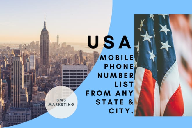 I will provide active and update USA mobile phone number list