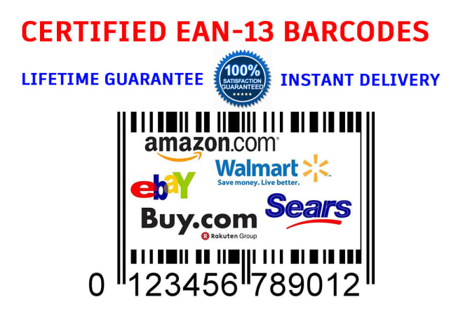 I will provide ean barcode numbers for your online and retail stores