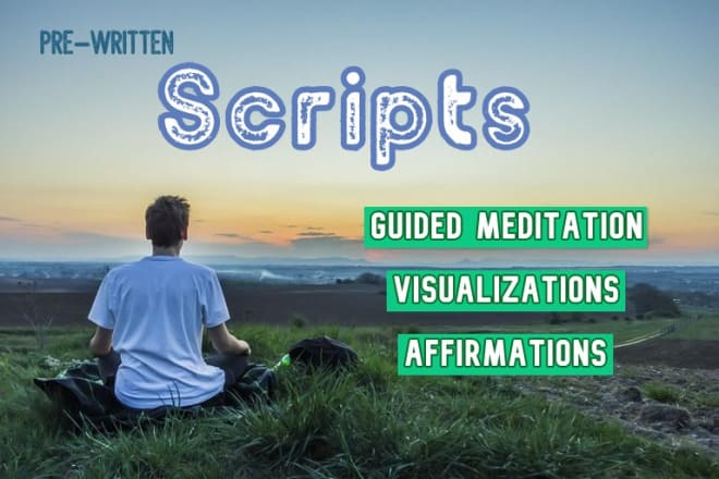I will provide guided meditation scripts for commercial use