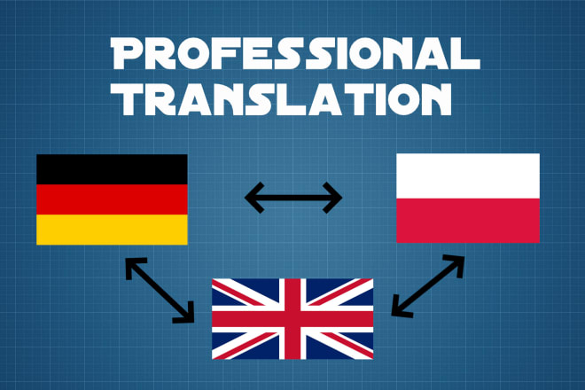 I will provide native translation in english, polish and german