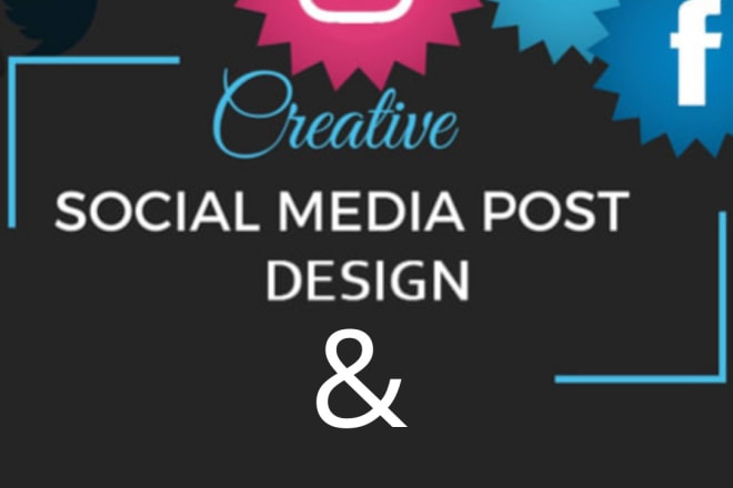 I will provide professional social media post and logo design