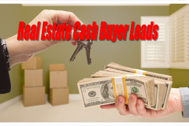 I will provide real estate cash buyer leads