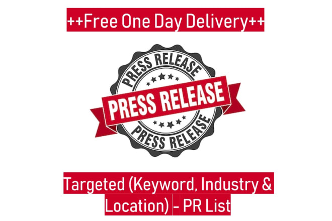 I will provide targeted PR media list with keyword, industry, location