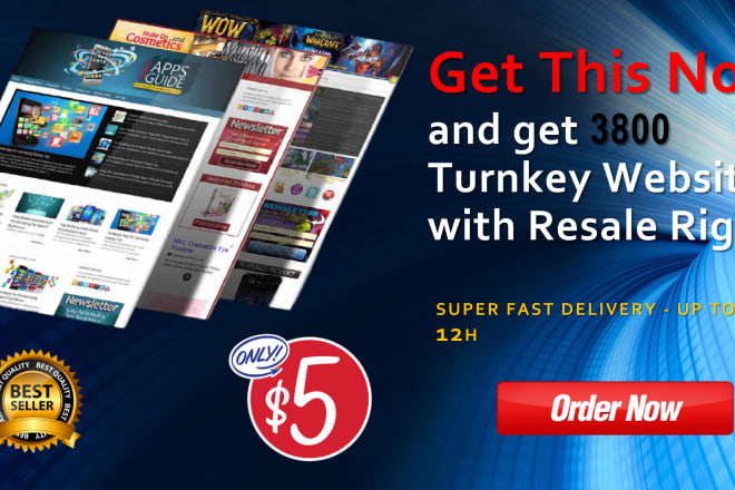 I will provide you 3800 turnkey websites and PHP scripts to resell it