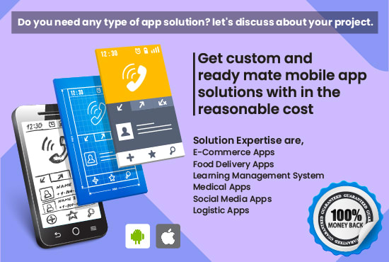 I will provide you online solution for ecommerce and food deliver mobile app