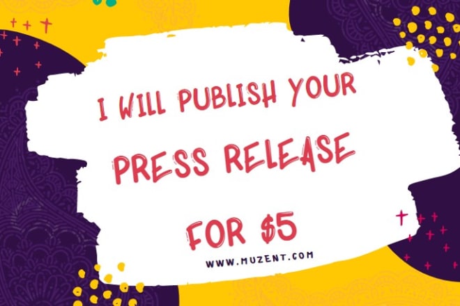 I will publish press release on my blog