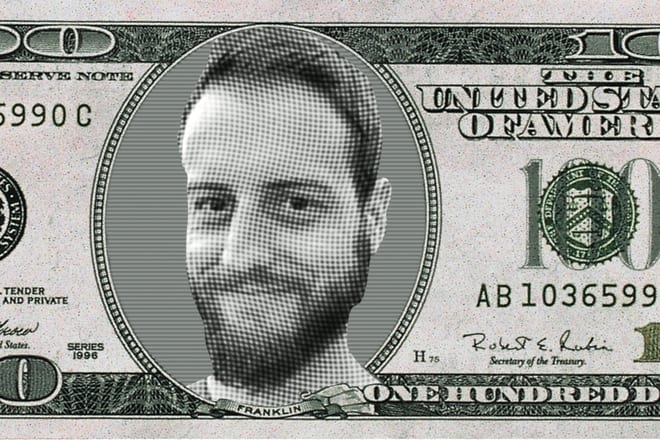 I will put a face onto 100 dollar bill fake